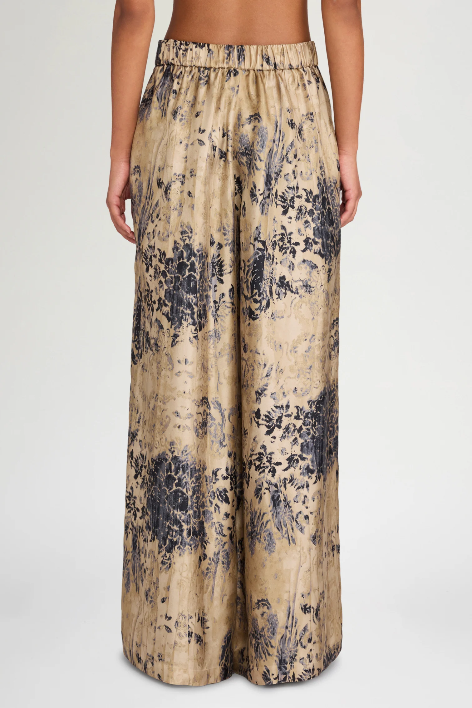 Palazzo Pants in Printed Silk - Image 3