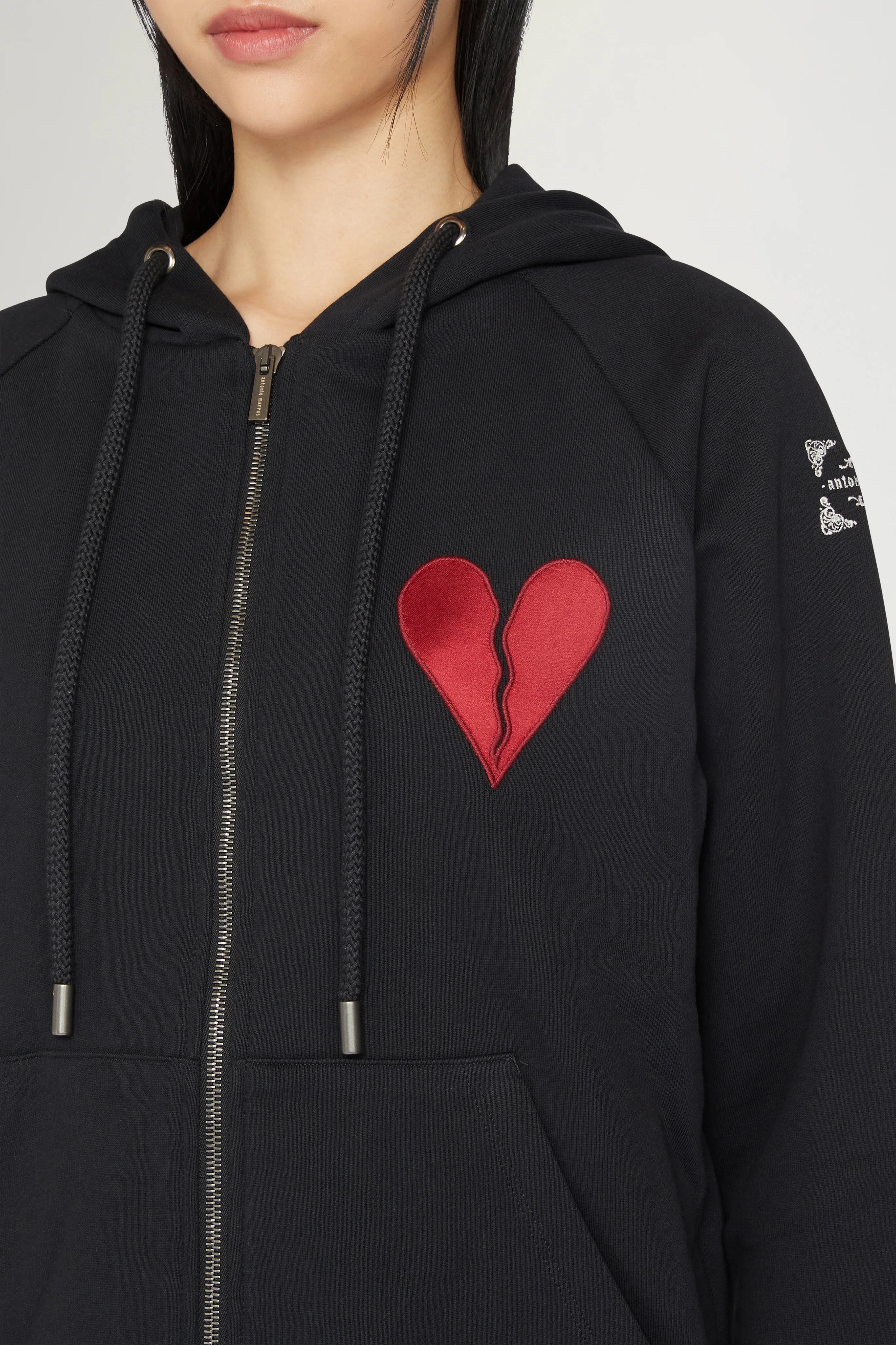 Broken Heart Hoodie with Zip - Image 6